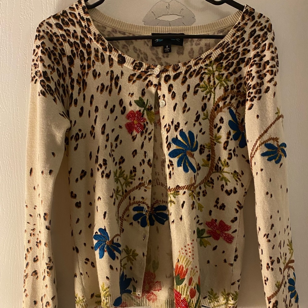 Til The End Leopard Printed Button Up Cardigan